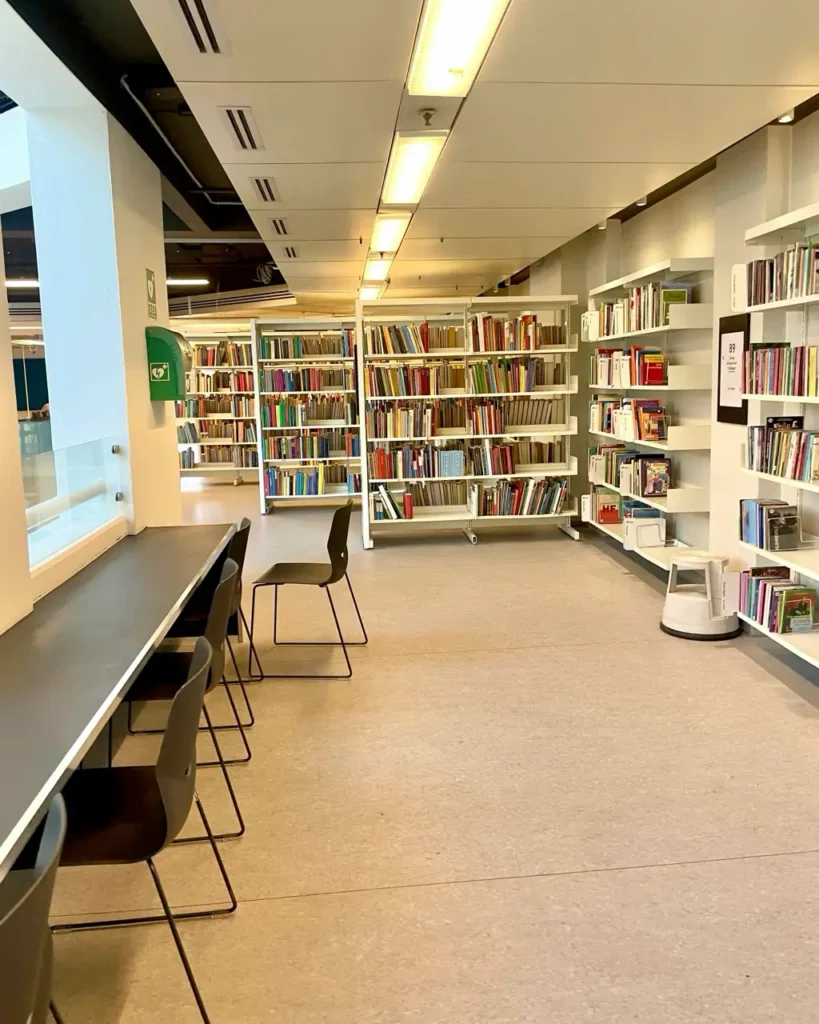 Books at the Copenhagen central library