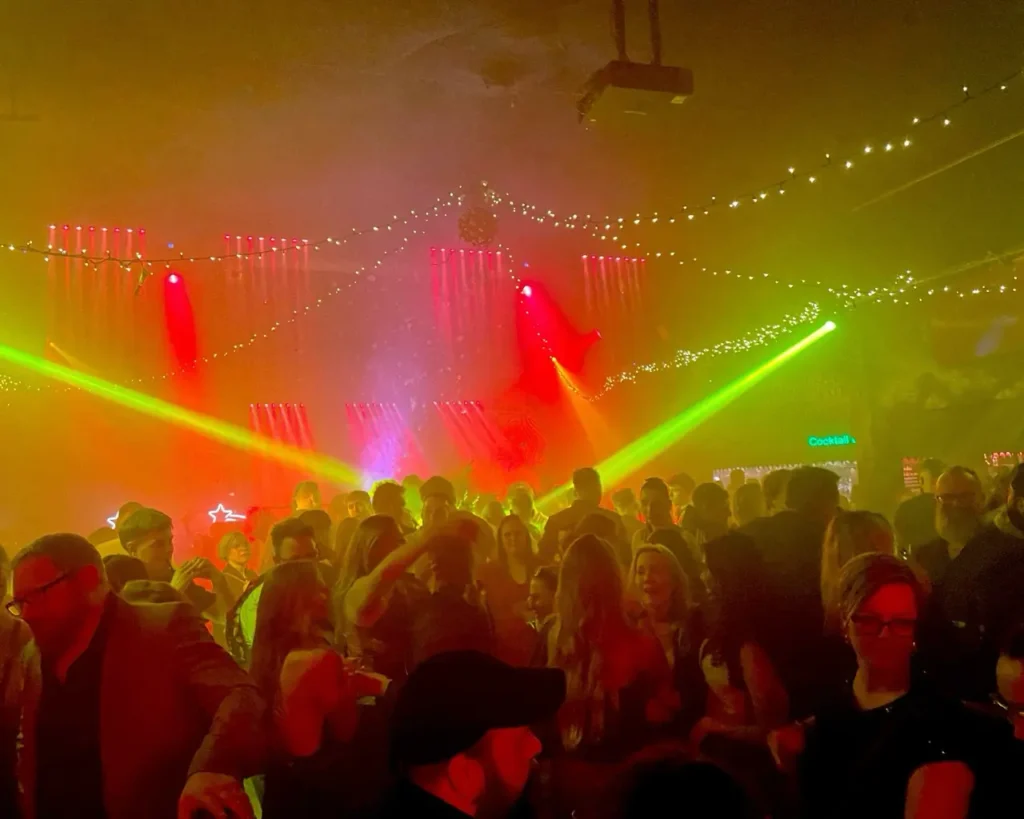 Copenhagen nightlife and clublife - several people on the dancefloor