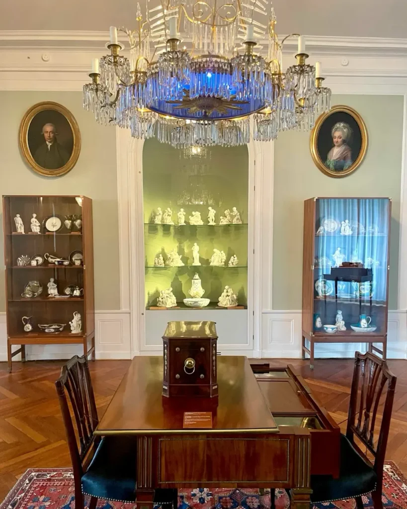 Furnitures and ornaments on display at the David Collection museum
