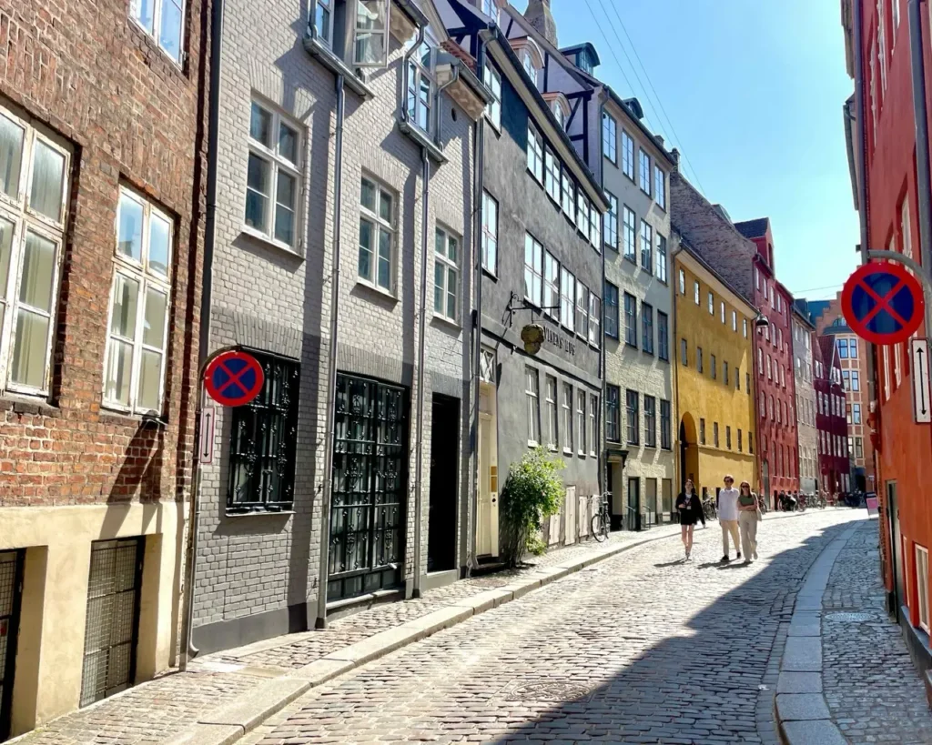 Colorful houses at Magstraede street