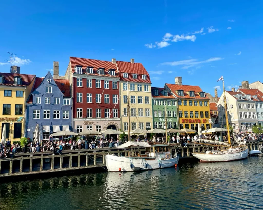 Nyhavn harbour during the day - one of the best free things to do in Copenhagen
