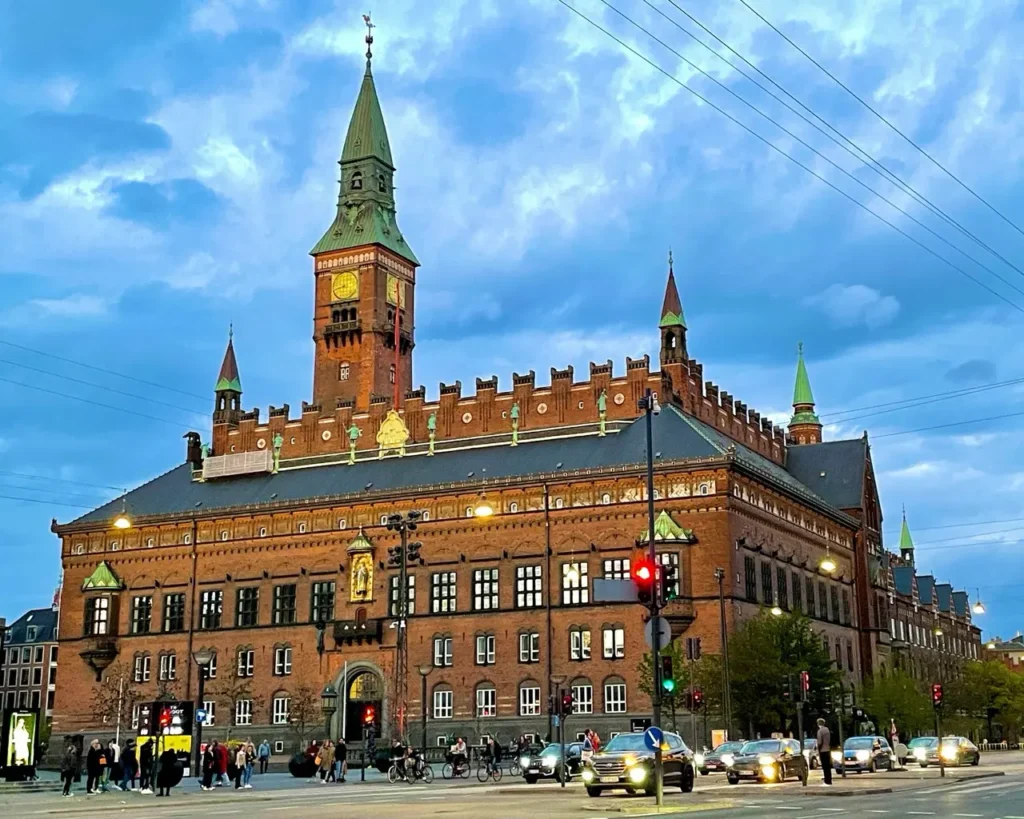 Radhuspladsen or the Copenhagen city hall building