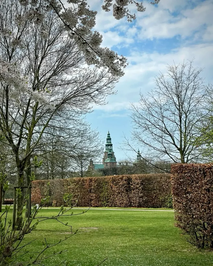 Rosenborg palace from the king's garden in Copenhagen on Monday