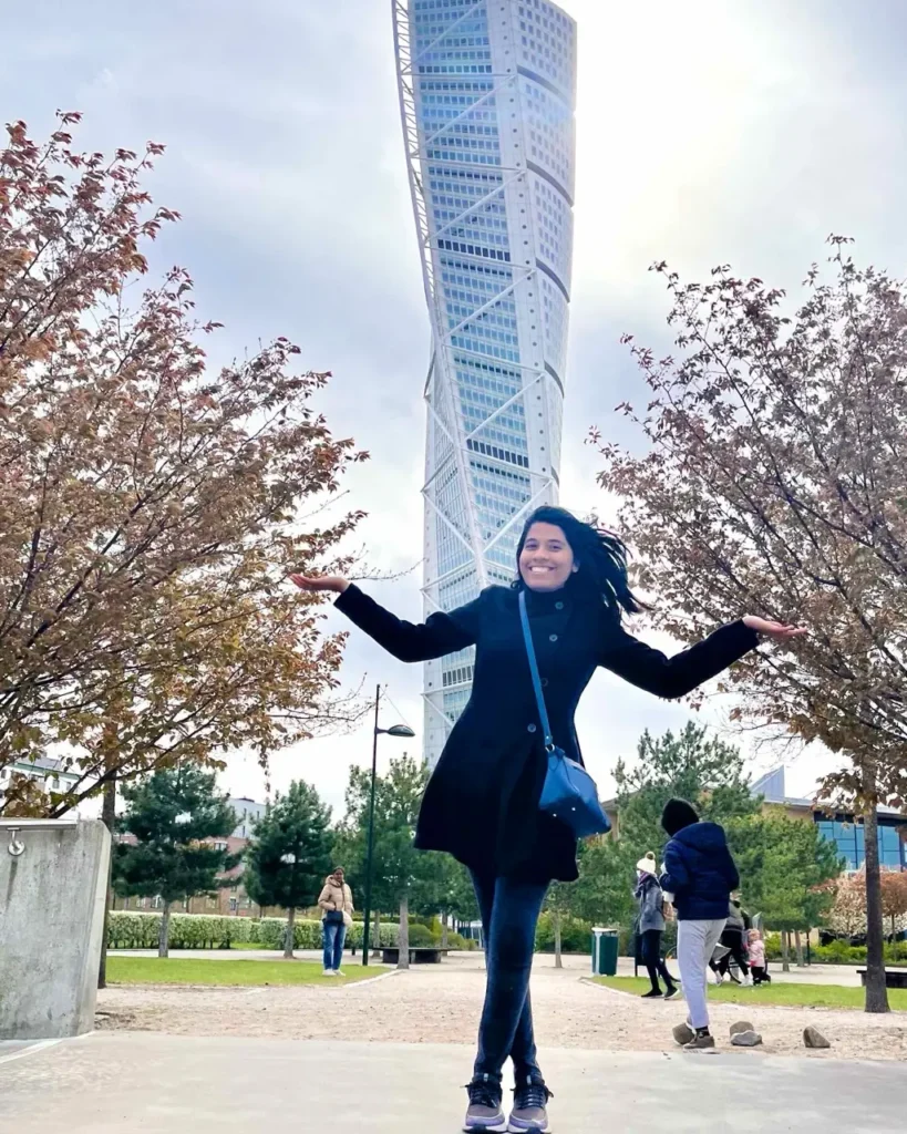 Turning Torso which Agalya visited during Copenhagen to Malmo day trip