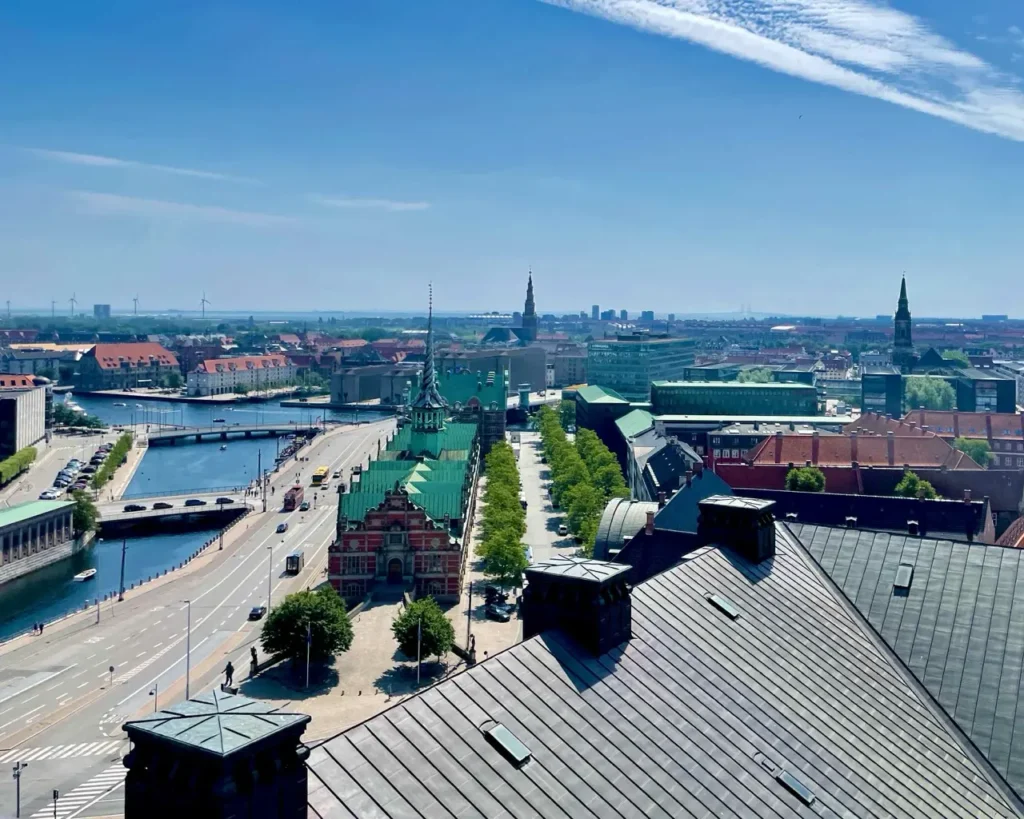 View of Copenhagen from Christiansborg tower