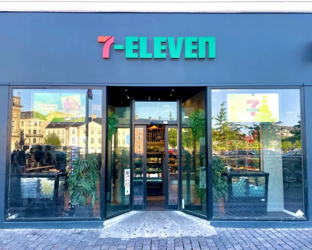 Entrance of 7 Eleven convenience store