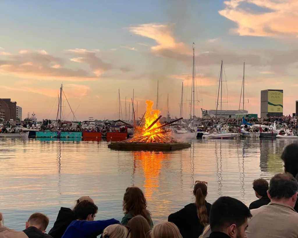 Sankt Hans bonfire at Copenhagen